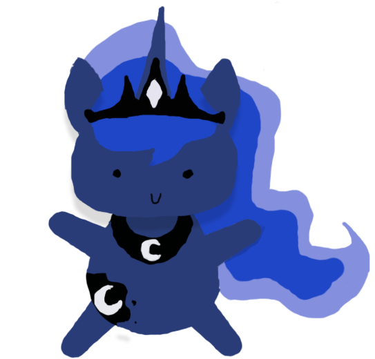 Cute chubby Luna Vector