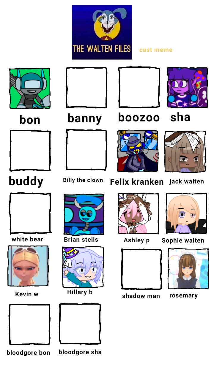 I did a walten files teir list of the characters in the comments is the  teir list I used : r/Thewaltenfiles