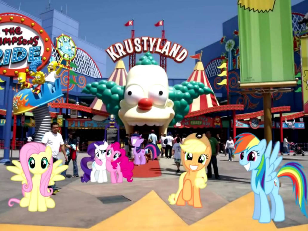Mlp Wild Ride MLP on The Simpsons Ride! by LucianFilms2 on DeviantArt