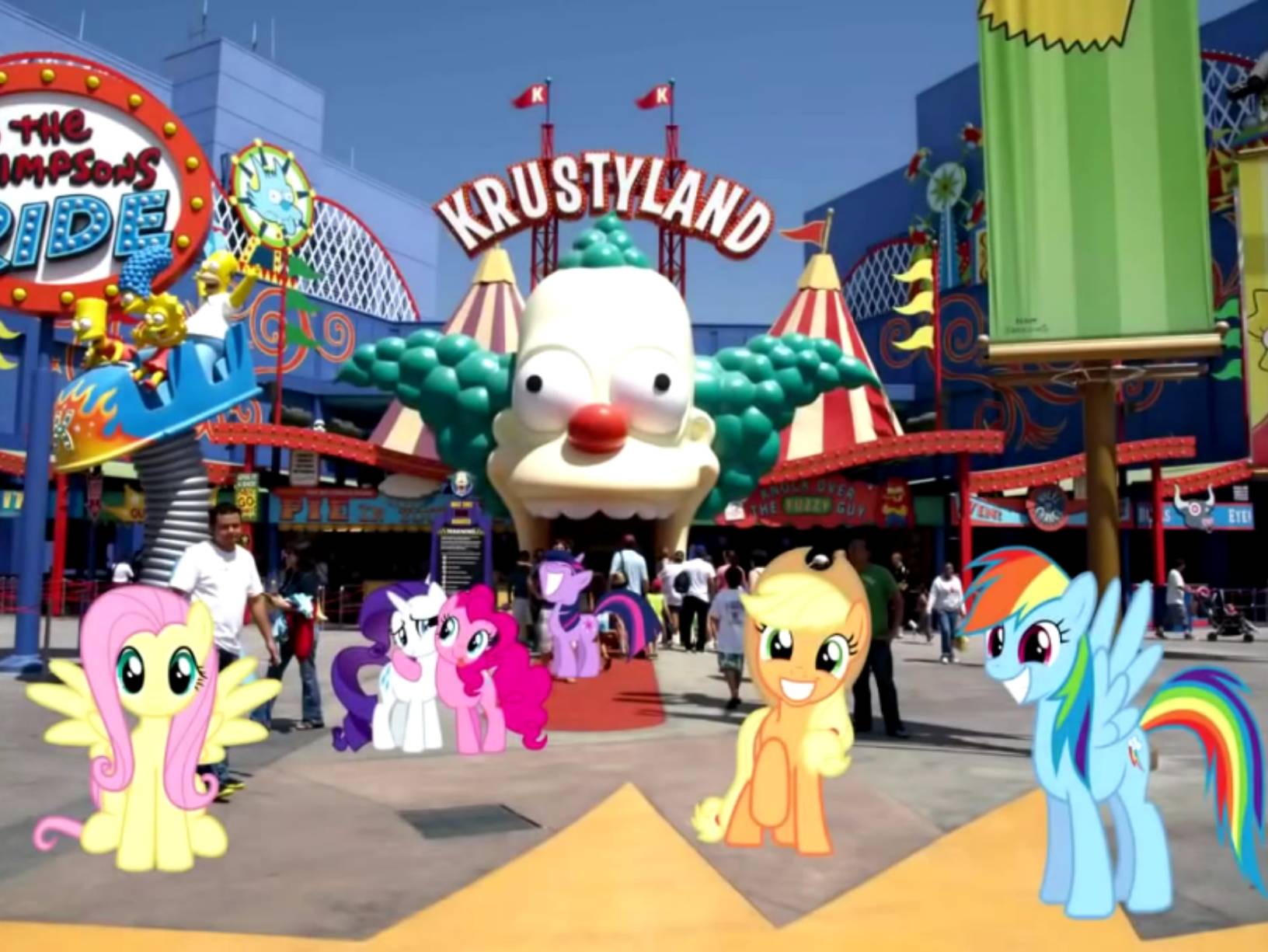 Mlp Ride MLP on The Simpsons Ride! by LucianFilms2 on DeviantArt