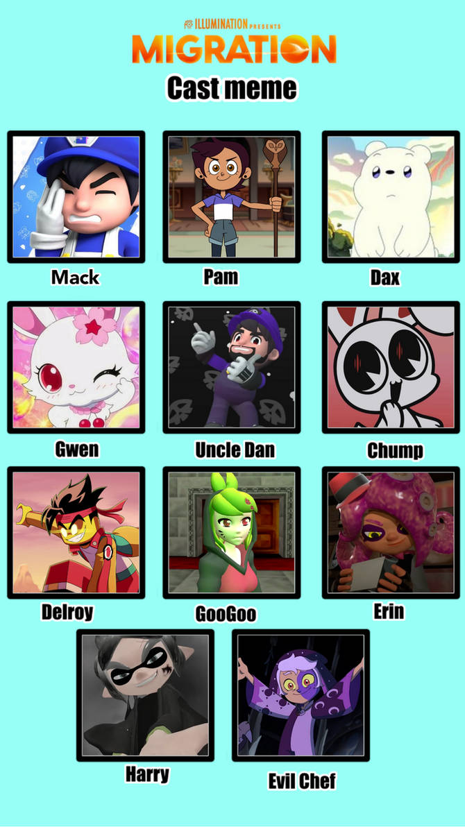 Migration Movie Recast by LucianFilms2 on DeviantArt