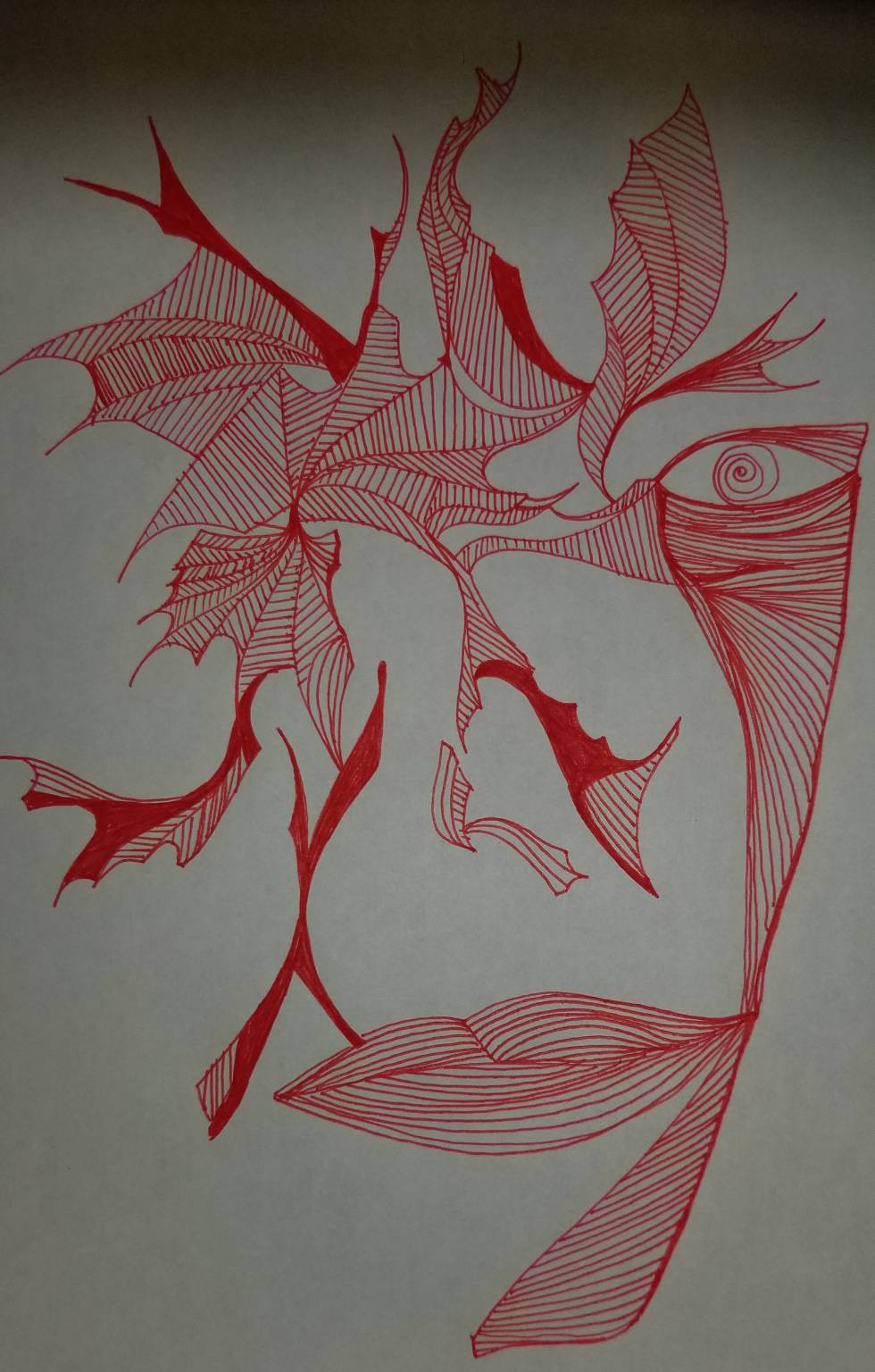 lady in red