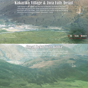 TZP Scraps: Kakariko Village and Zora Falls Detail