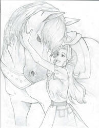 Malon and Epona from Ocarina of Time