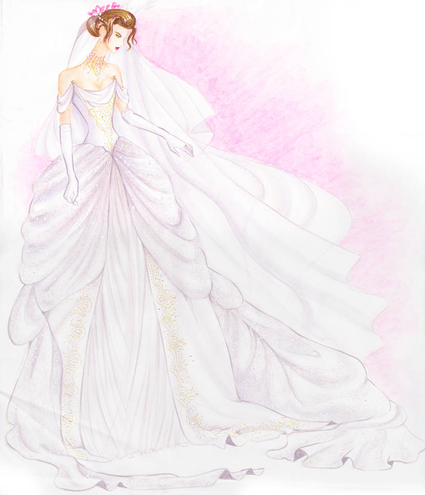 Wedding Dress Cholena by Adelelandia on DeviantArt  Fashion drawing  dresses, Dress design sketches, Fantasy dress