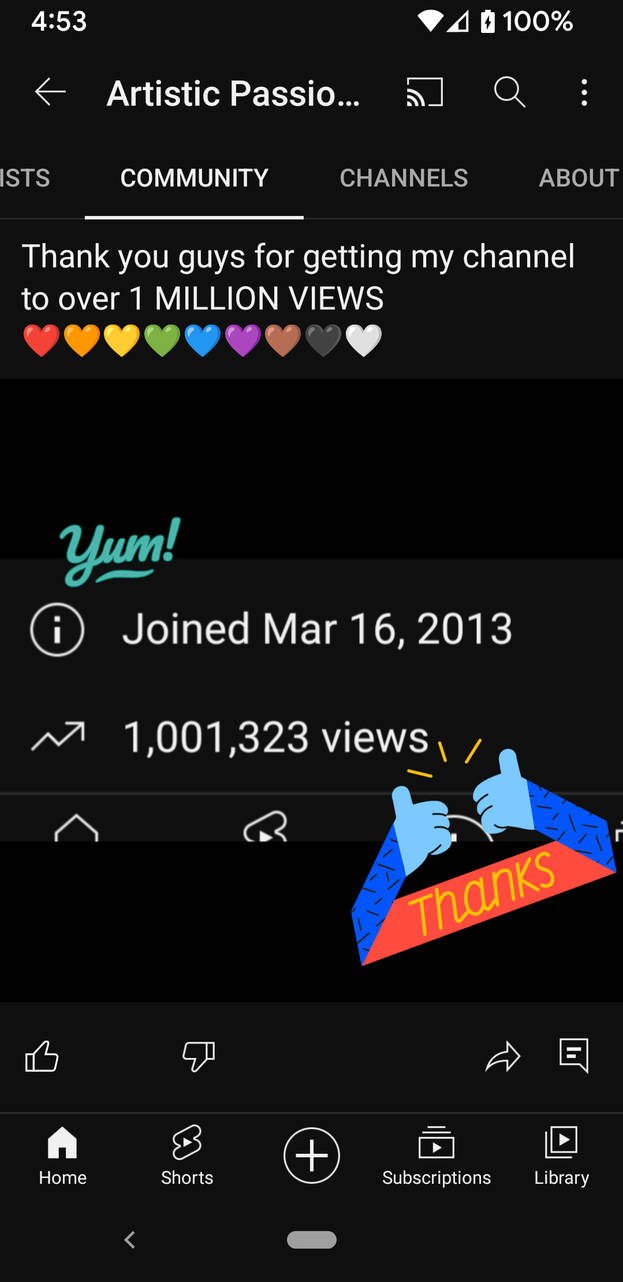 1 Million Channel Views By Ilovecreativity14 On Deviantart 1 Million Channel Views By Ilovecreativity14 On Deviantart