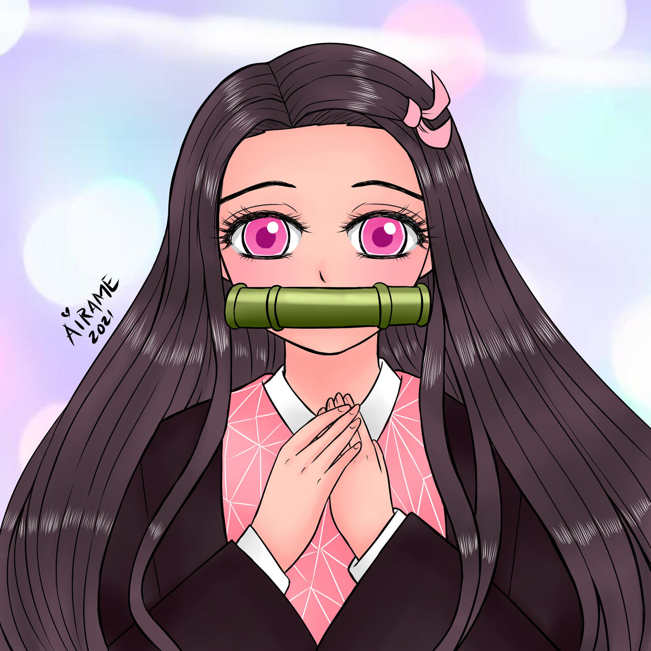Neasuko My Drawing of Nezuko Kamado of Demon Slayer or Kim by thewalkingpencil ...
