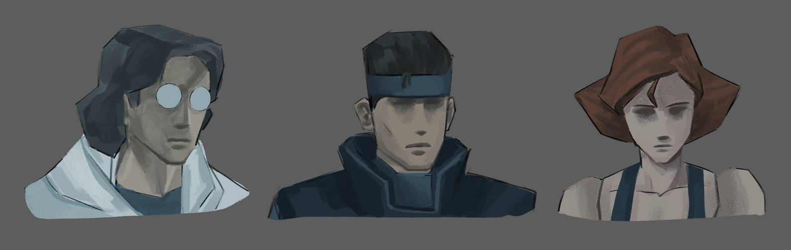 mgs1 model studies by CalmingSoul on DeviantArt