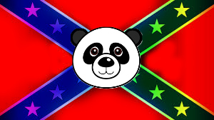 Confederate Rainbow Panda Flag