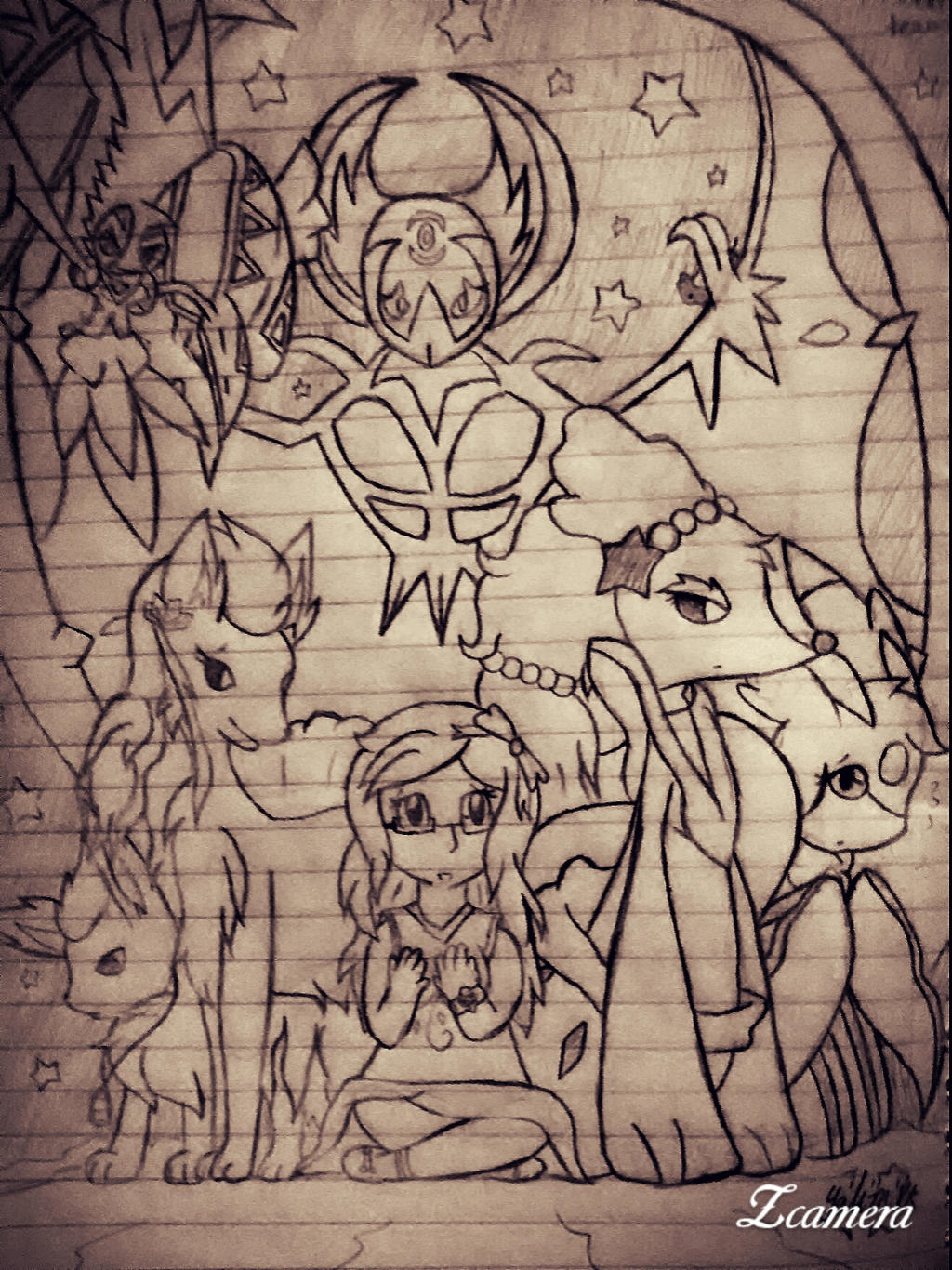 Pokemon Moon Team (Sketch)