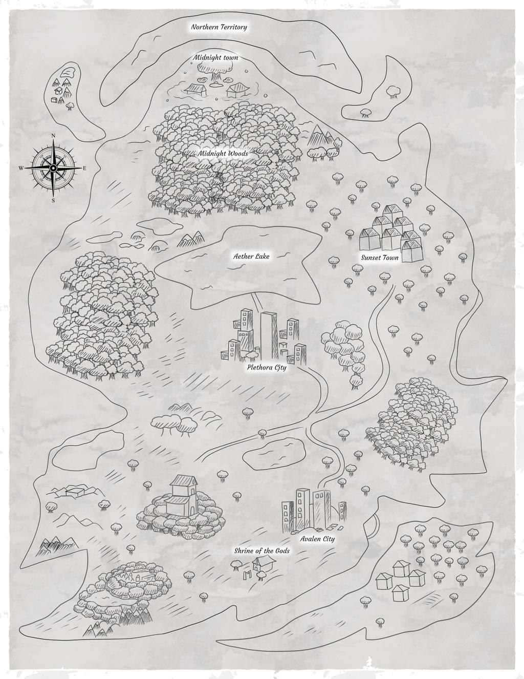 PMD GOTU: Aether Continent Map by StarletNexus on DeviantArt