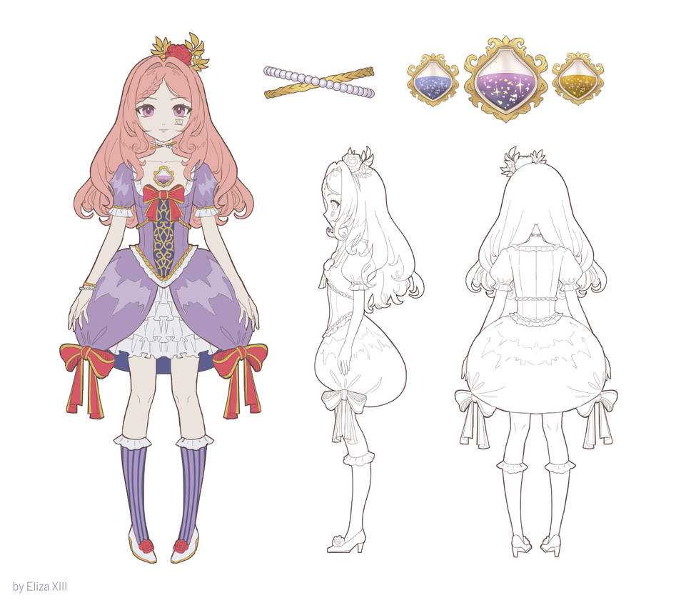 Vtuber Model Character Design by ElizaXIII on DeviantArt