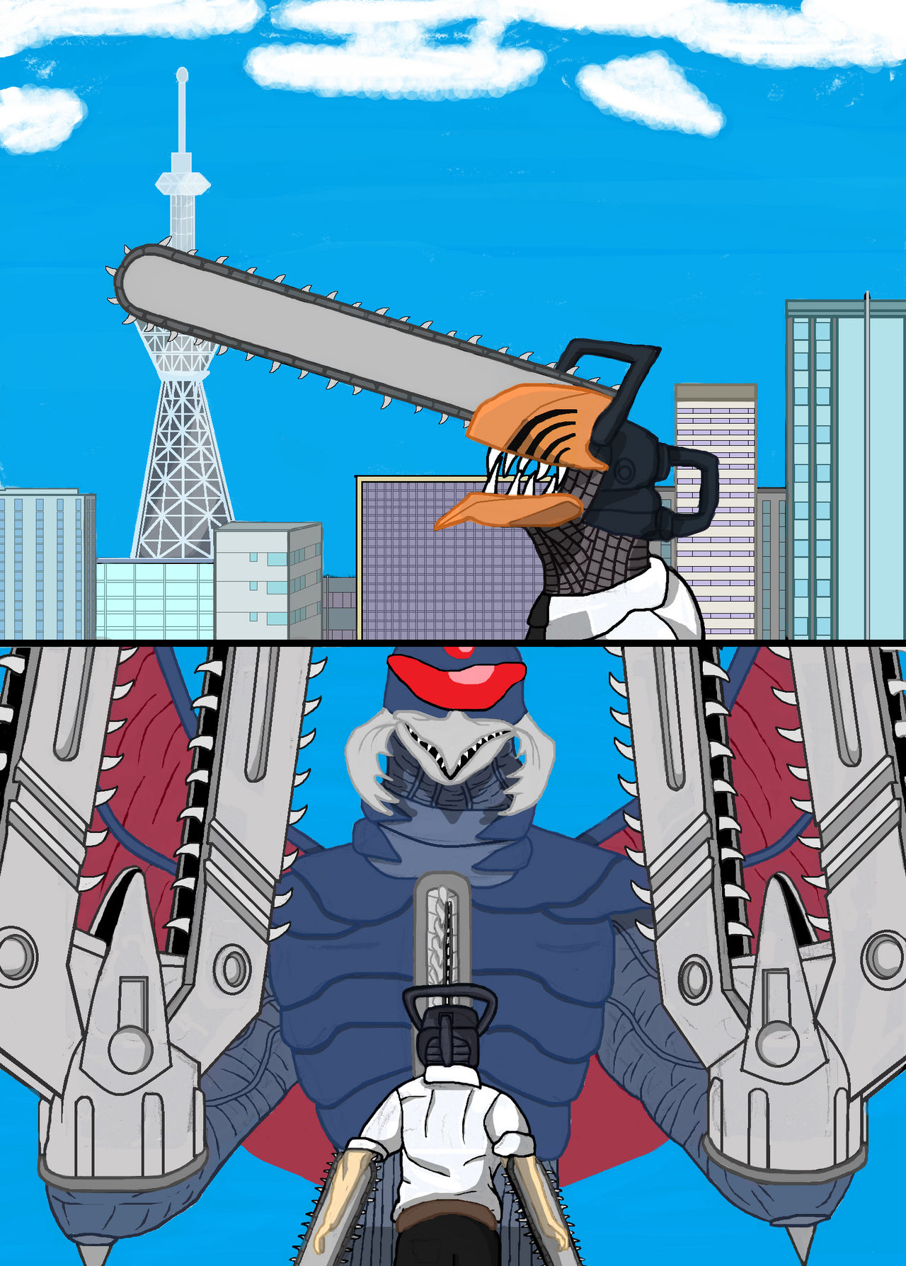 Chainsaw Man meets Gigan by lazejovanov on DeviantArt