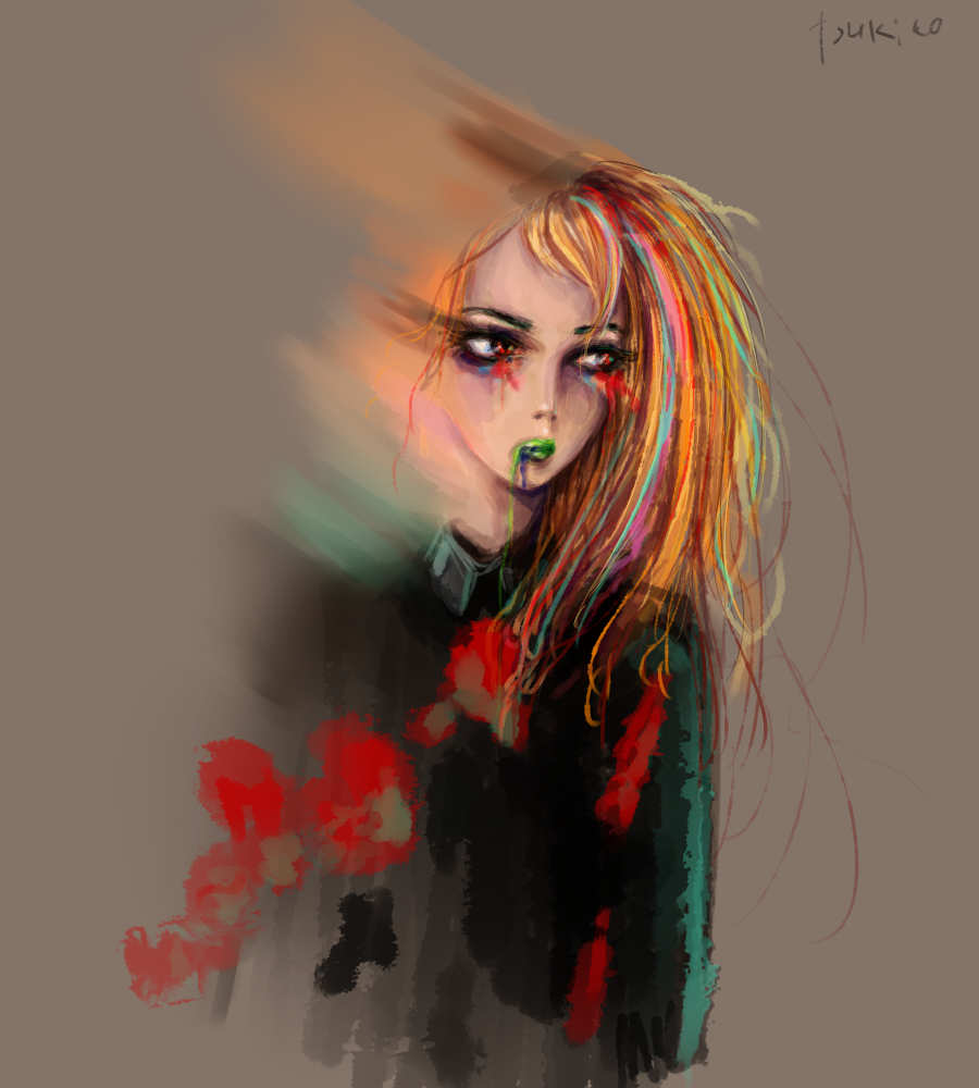 Portraits on a Solid Background #2 by tsukiko-kiyomidzu on DeviantArt