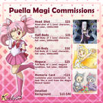 *OPEN* Puella Magi Commissions March by Kiddysart
