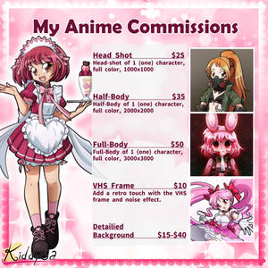 *OPEN* My Anime Commissions April