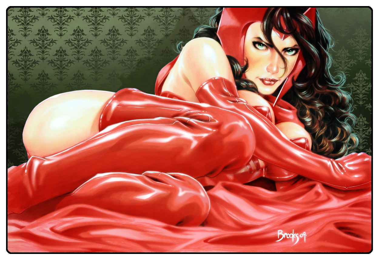 Scarlet Witch painting