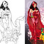 Scarlet Witch litho