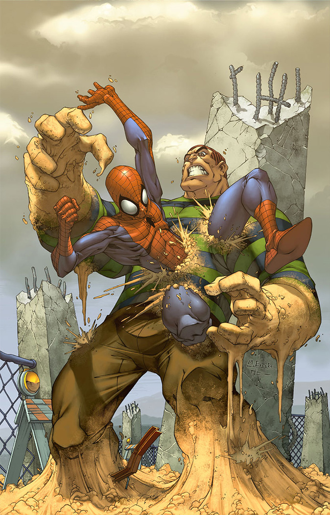 Spider-man cover- Sandman