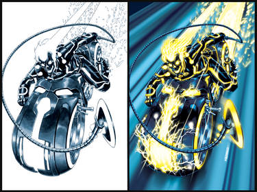 Ghost Rider- TRON-ified