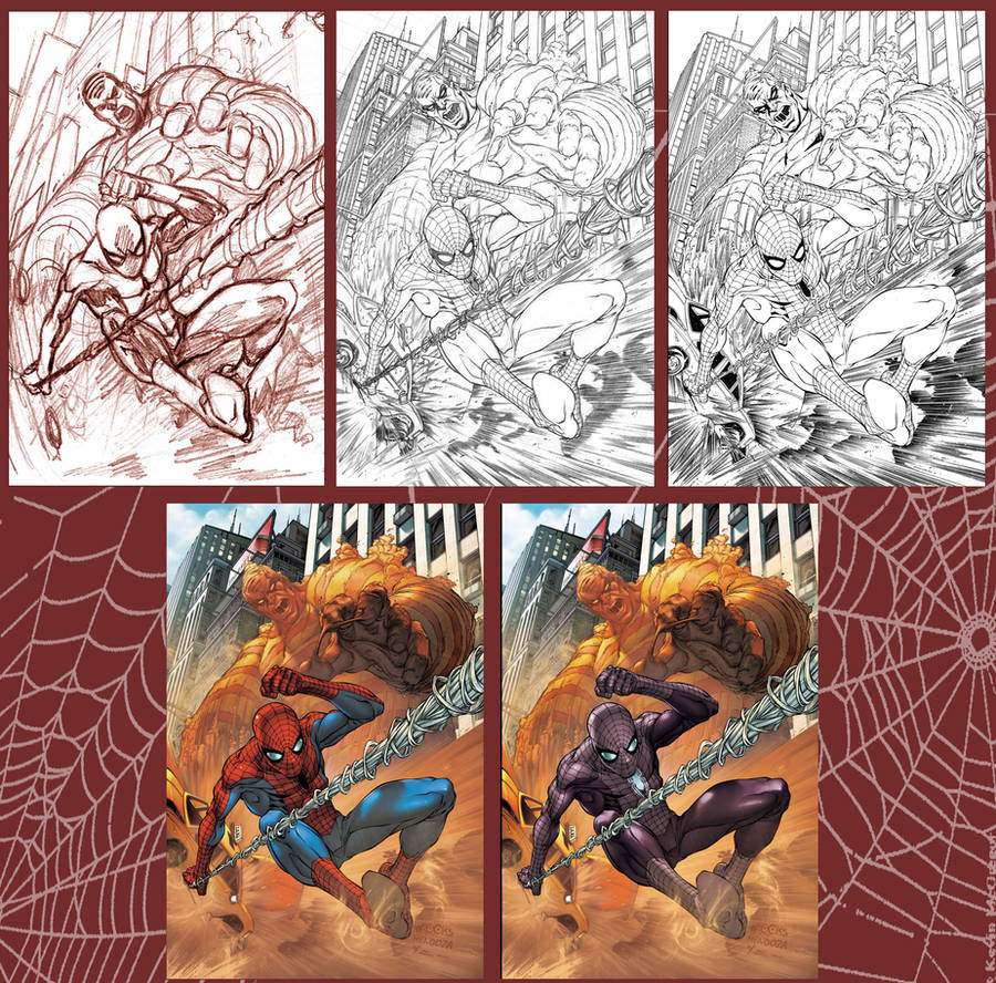 Spidey Cover- step by step by diablo2003