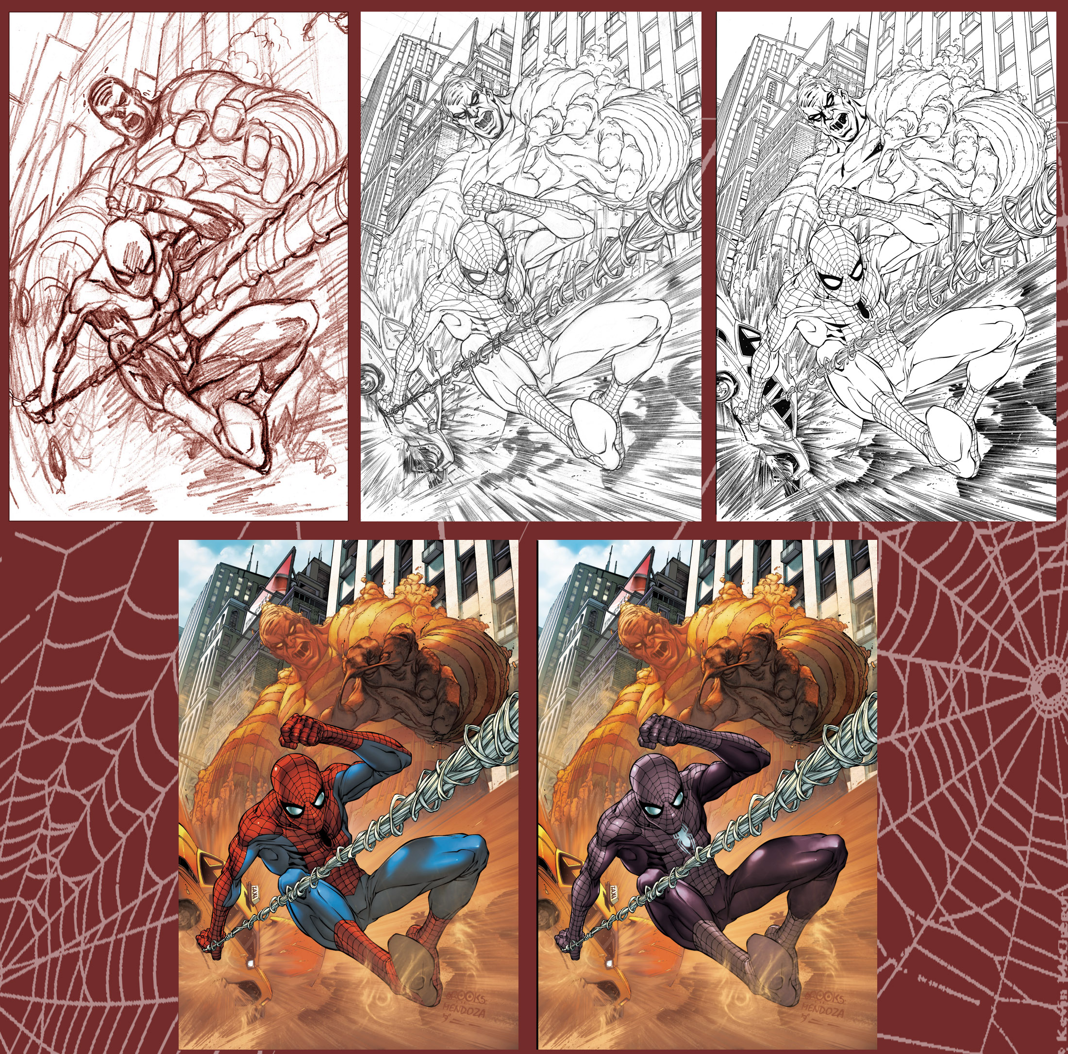Spidey Cover- step by step