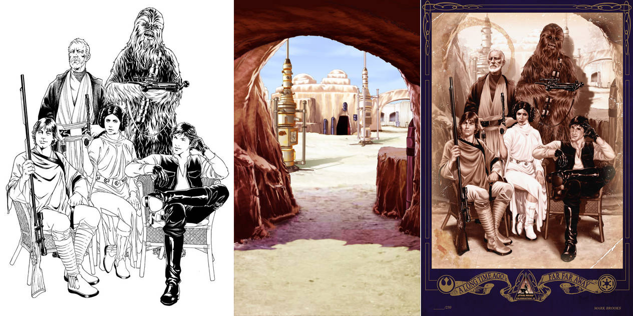 Star Wars Lithograph by diablo2003 Star Wars Lithograph by diablo2003