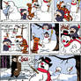 Calvin and Hobbes meet Frosty the Snowman