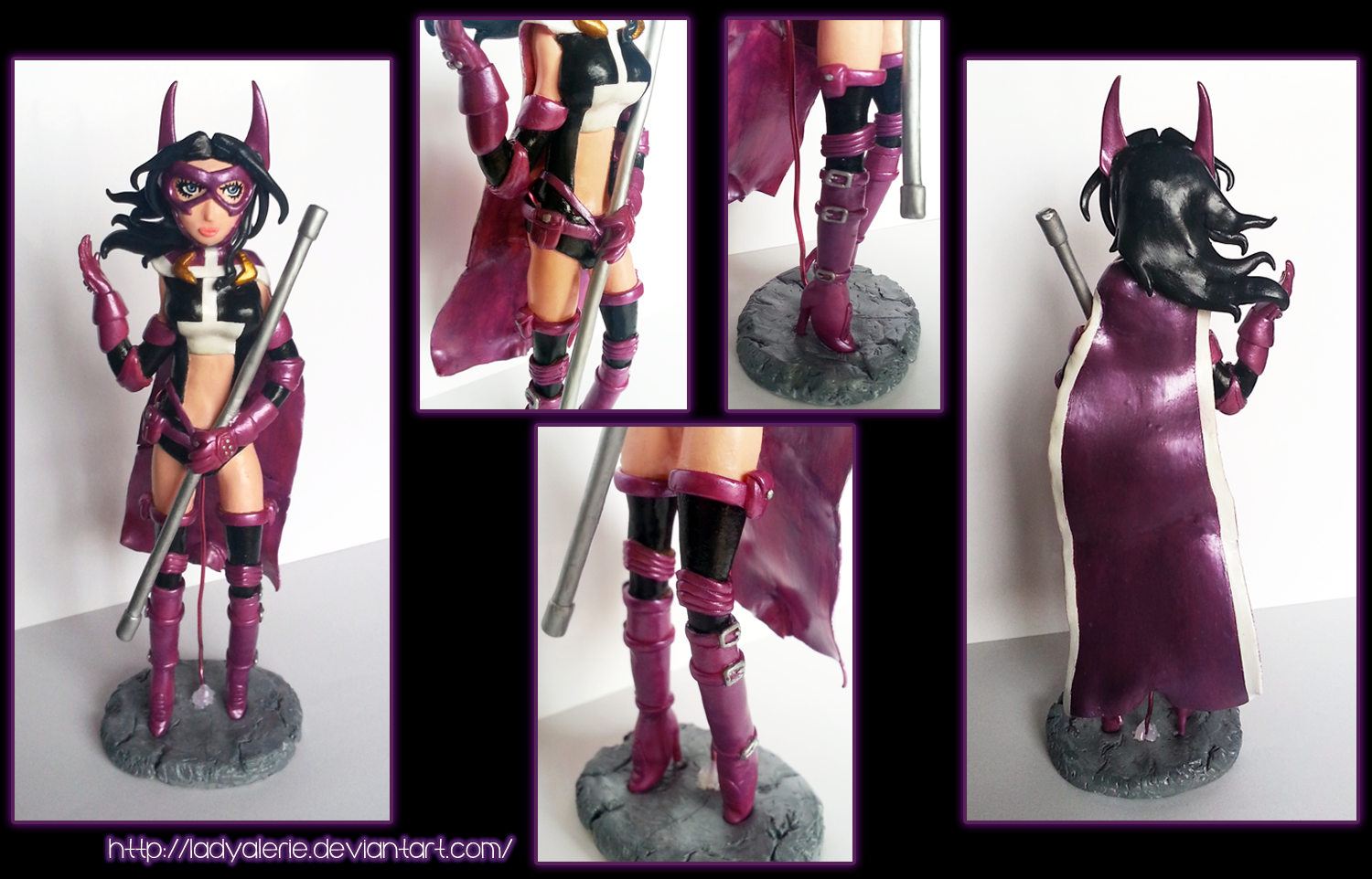 Huntress clay sculpture