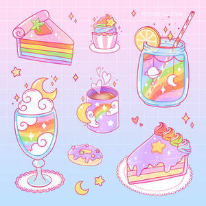 rainbow dessert parlour