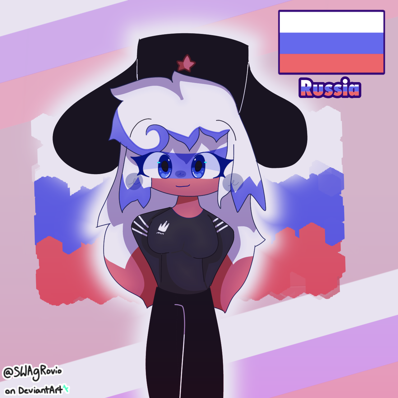 FAN-ART] Countryhuman - Russia and USA by MegsyBolton -- Fur Affinity [dot]  net