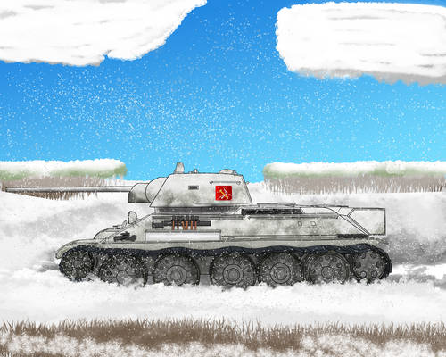 Pravda T-34-57 Snow