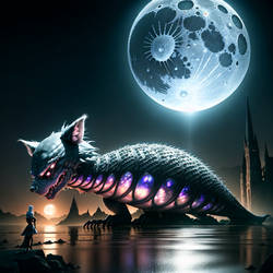 Reptilian Wolf of the Twilight Zone