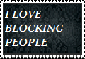 Blocking people stamp