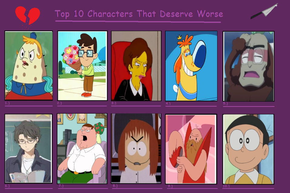 My Top 10 Characters That Deserve Worse Part 3 By Hayaryulove On Deviantart My Top 10 Characters That Deserve Worse Part 3 By Hayaryulove On Deviantart