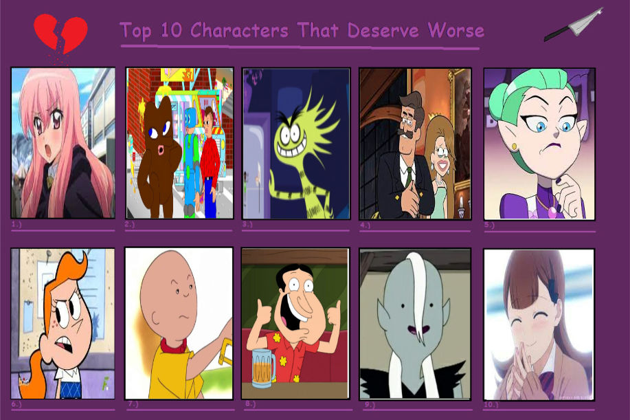 My Top 10 Characters That Deserve Worse Part 5 By Hayaryulove On My Top 10 Characters That Deserve Worse Part 5 By Hayaryulove On