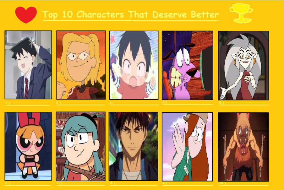 My Top 10 Characters That Deserve Better (part 7) by hayaryulove on ...