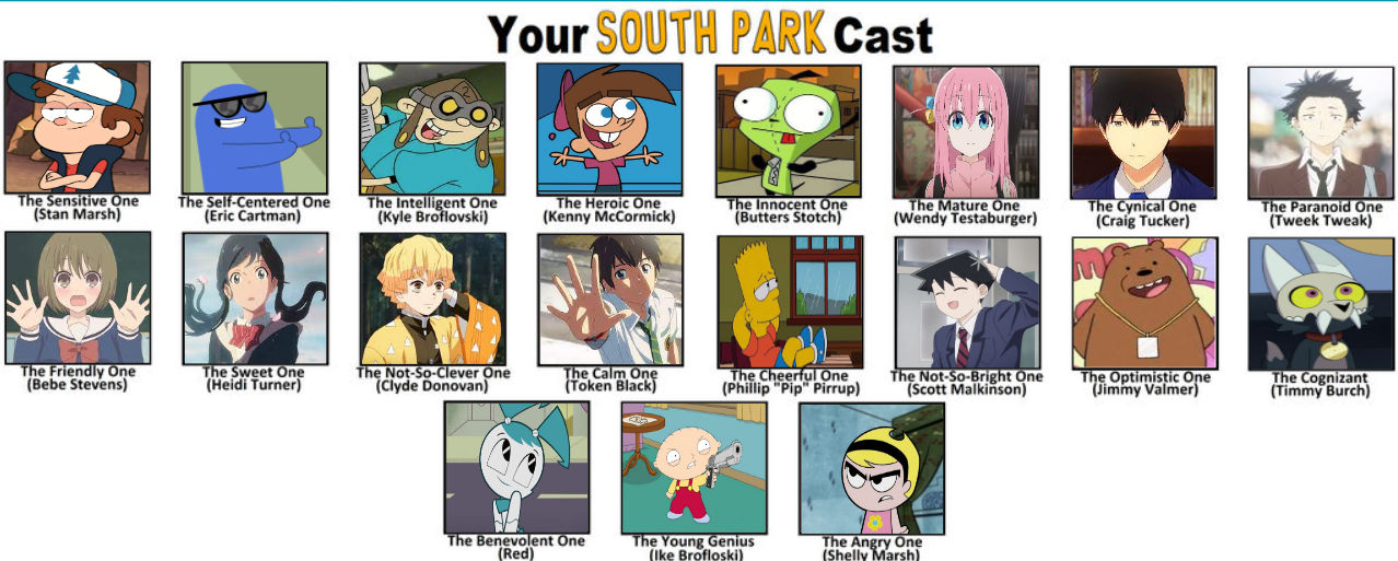 My South Park Cast Meme By Hayaryulove On DeviantArt My south park cast meme by hayaryulove on deviantart