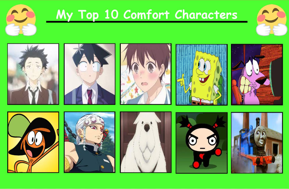 My Top 10 Comfort Male Characters By Hayaryulove On Deviantart My Top 10 Comfort Male Characters By Hayaryulove On Deviantart