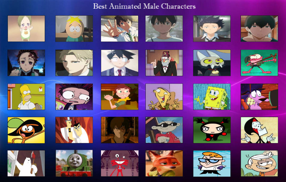 Best Animated Male Characters by hayaryulove on DeviantArt