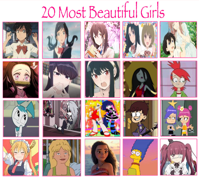 Top 20 Favourite Female MLP-FIM Characters by GeoNonnyJenny on DeviantArt