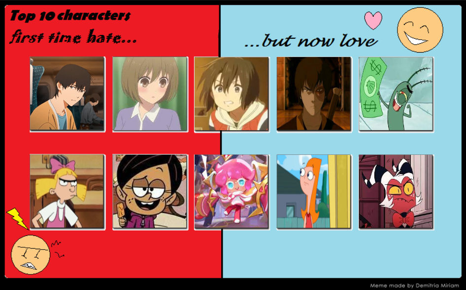 My Top 10 Characters First I Hate But Now Love 3 By Hayaryulove On My Top 10 Characters First I Hate But Now Love 3 By Hayaryulove On