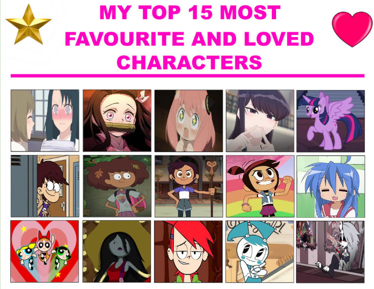 My Top 15 Most Favorite/Loved Female Characters by hayaryulove on ...
