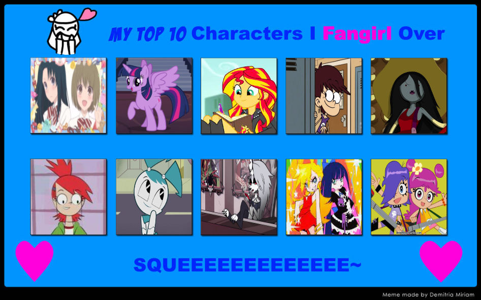 My Top 10 Characters I Fangirl Over By Hayaryulove On Deviantart My Top 10 Characters I Fangirl Over By Hayaryulove On Deviantart
