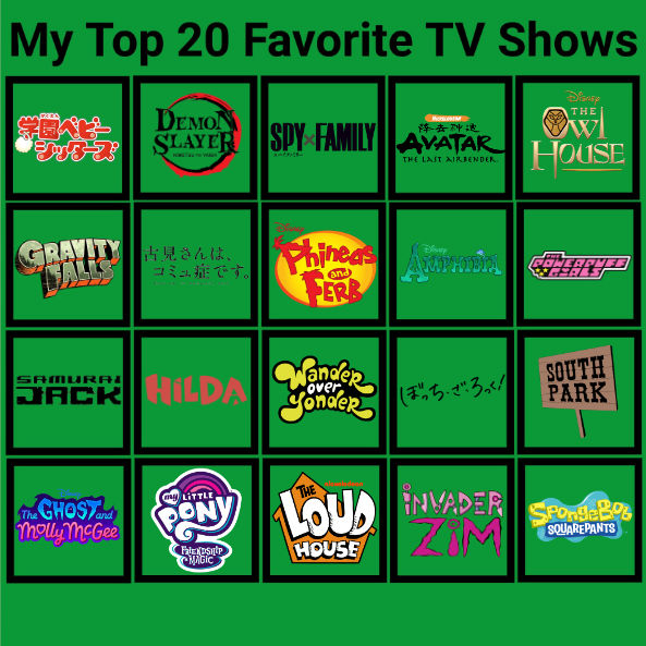 My Top 20 Favorite Tv Shows By Hayaryulove On Deviantart My Top 20 Favorite Tv Shows By Hayaryulove On Deviantart