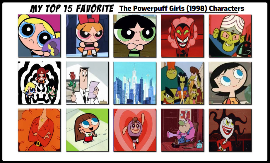 My Top 15 Favorite Powerpuff Girls 1998 Characters by hayaryulove on ...