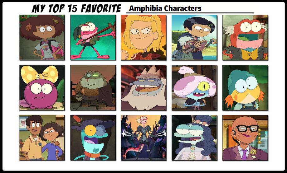 My Top 15 Favorite Amphibia Characters by hayaryulove on DeviantArt