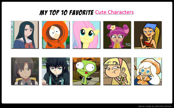 My Top 10 Favorite Cute Characters (part 3)