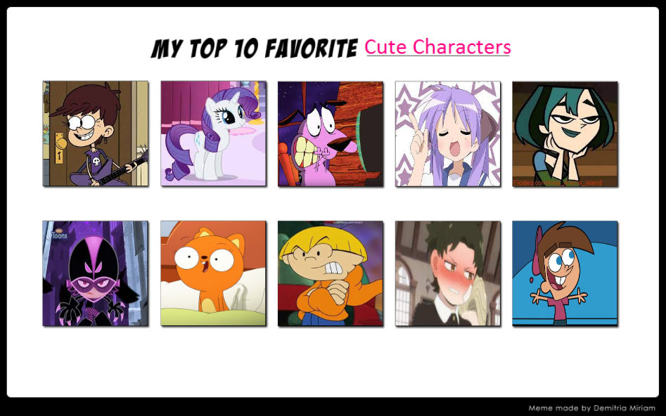 My Top 10 Favorite Cute Characters Part 4 By Hayaryulove On Deviantart My Top 10 Favorite Cute Characters Part 4 By Hayaryulove On Deviantart