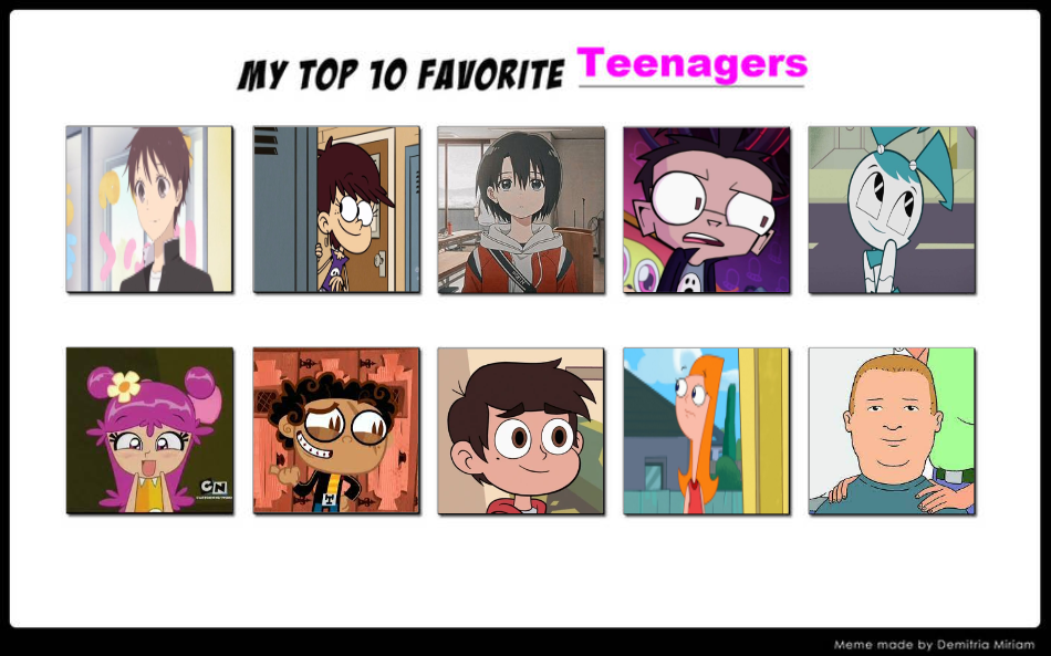 My Top 10 Favorite Teenagers (part 1) by hayaryulove on DeviantArt